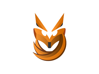 16 #DailyLogoChallenge daily dailylogochallenge design flat fox icon illustrator logo logo design minimal orange vector