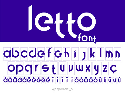Letto Typography caligraphy design designer familia flat font font awesome font design font family fonte fonts illustrator moderna modernart round sans serif tipography type typeface vector