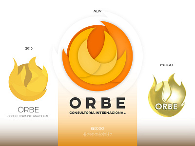 ORBE - Consultoria Internacional brasil consultoria design flame flat fogo icon illustrator interior internacional logo logo design minimal orange unesp vector yellow