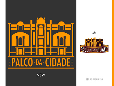 Palco da Cidade Jundiaí brasil brazil cidade city design flat icon illustrator jundiai lights logo logo design palco presentation sao paulo show stage theater vector
