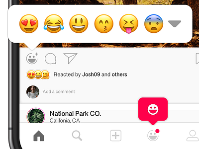 INSTA MOOD emoji feed moodboard moods reaction stories ux uxui