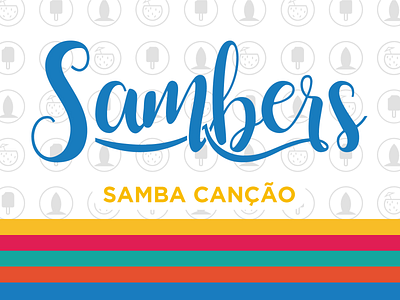 Sambers - Moda samba canção brand design brand identity branding brasil campinas design fashion fashion brand flat illustrator logo logo design minimal nostalgia puc tropical underwear vector