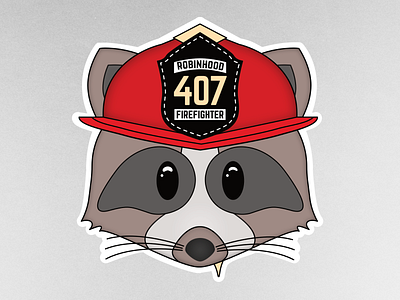 Saving the world from dumpster fires! ♻️🔥 animal design flat mascot raccoon sticker sticker design stickermule whimsical