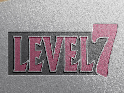 Logo for Level 7 animation branding catalog catalog design catalogue catalogue design design illustration logo typography vector