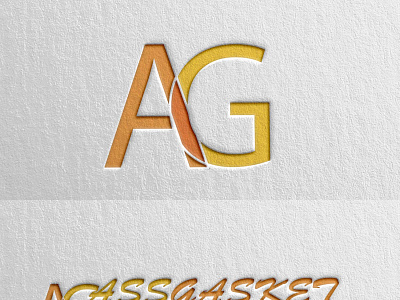Logo For AG animation branding catalog catalog design catalogue catalogue design design illustration typography vector