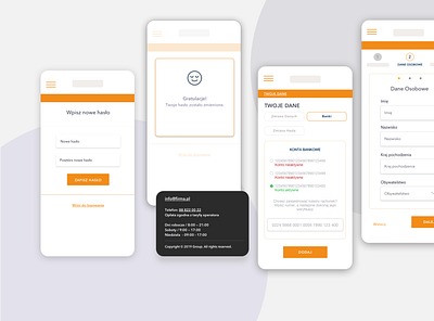 Fintech mobile version app design ui ux webdesign wireframe