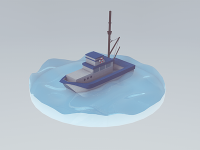 You're gonna need a bigger boat. boat c4d model