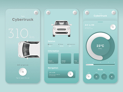 dailyui034 car interface