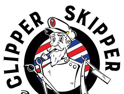 The Clipper Skipper Logo branding illustration logo
