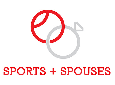 Sports + Spouses Logo branding design icon illustration logo vector