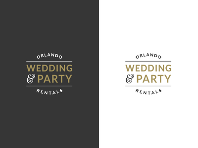 OWPR Logo graphic design logo logo design orlando party rentals vector wedding