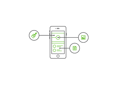 Raisemore custom fundraising icon icons lines mobile phone user interface website