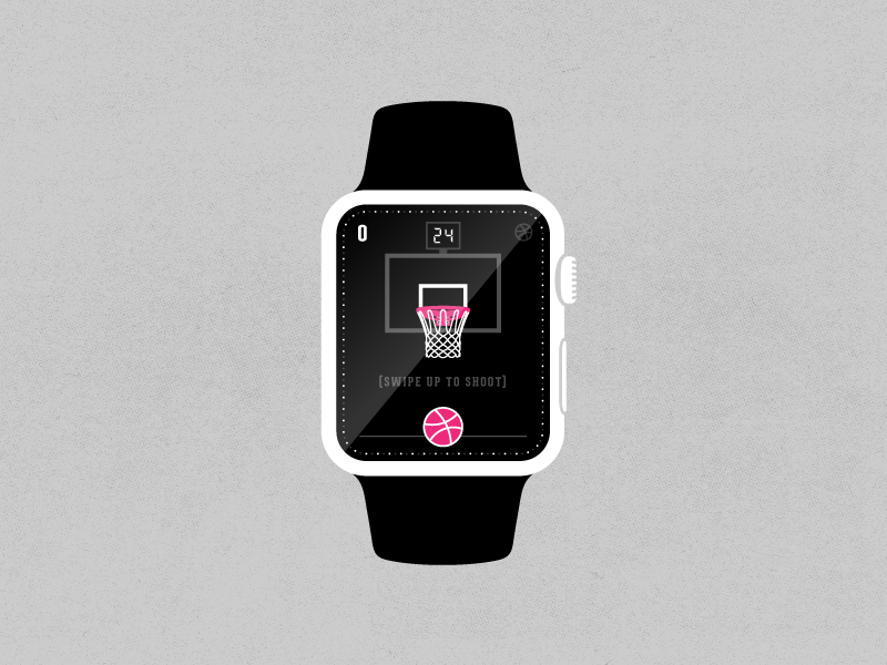 Dribbble Basketball App app apple watch basketball concept design illustration ui user interface watch