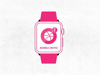 Dribbble Invites app apple watch design dribbble giveaway illustration invites ui user interface watch