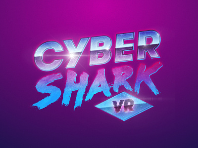 Cyber Shark Logo app creative design game ios logo mark monogram shark symbol virtual reality vr