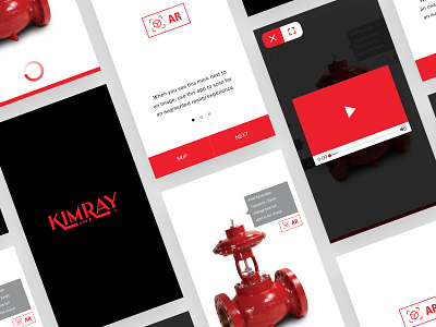 Kimray App app ar augmented reality catalog design experience ios ui user interface ux video