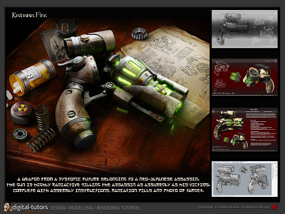 Digital Tutors sci fi gun Concept and modelling tutorial