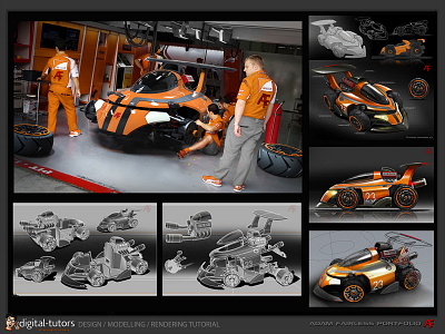 Digital Tutors vehicle tutorial concept design design illustration keyshot photoshop product design rendering rhino3d