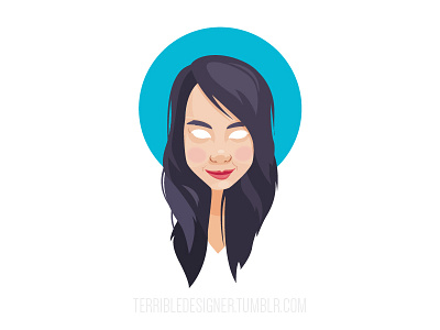 Avatar Girlfriend avatar face flat graphics portrait profile vector