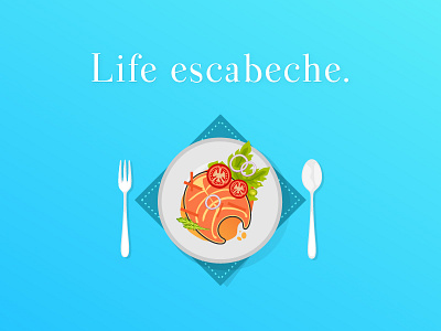 Life is a... (Freebie Wallpaper) escabeche flat flat design flat illustration free wallpaper freebie graphic illustration puns wallpaper