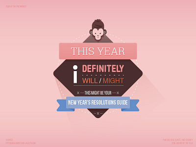 This might be your New Year's Resolutions Guide for 2016 flat graphic design illustration newyears resolution flat design