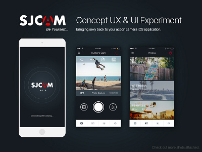 SJCAM Phone App app icon ios phone app sjcam sjcamapp sports ui ux video