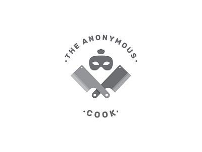 The Anonymous Cook brand chef cook identity logo mark