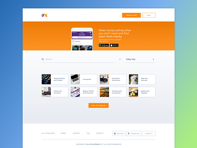 OLX Ph Simple Redesign buy commerce olx redesign sell ui ux