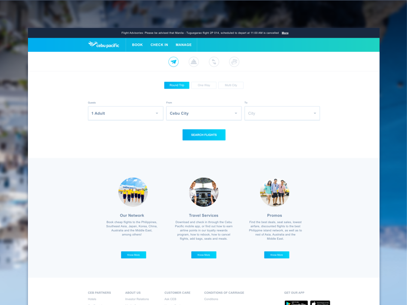 cebu pacific flight booking redesign by ricardo llanes jr on dribbble cebu pacific flight booking redesign by