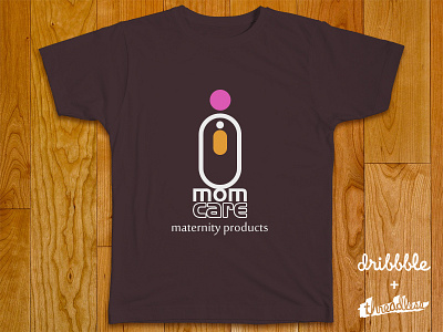 Mom Care brand care identity kid logo mother tee