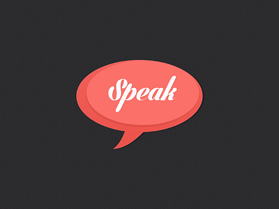 Speak brand graphics icon identity logo