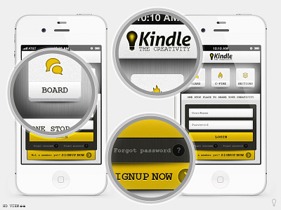 Kindle Mobile App HD Detail View app design graphic design ios iphone mobile ui