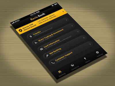 Mobile Banking App app design graphic design ios iphone mobile ui