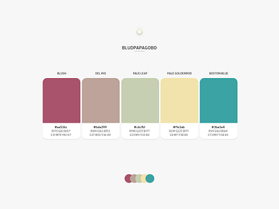 Color Combo - BLUDPAPAGOBO color combo color palette colors design palette product design theme web design