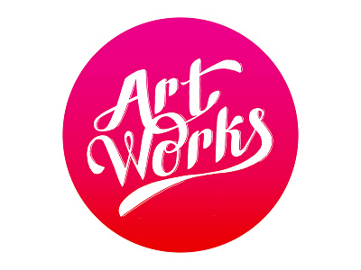 ArtWorks Arts Week logo arts week debut hand lettering lettering
