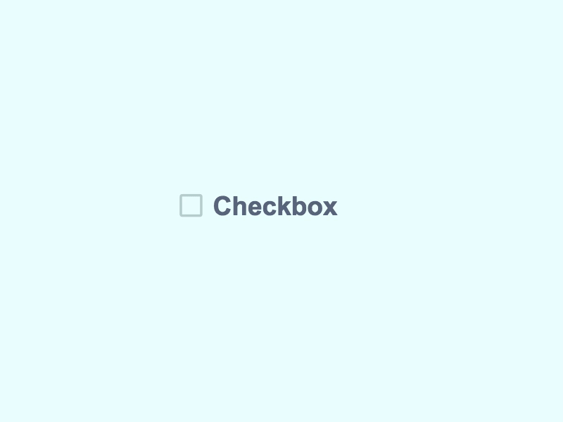 Checkbox Animation with CSS