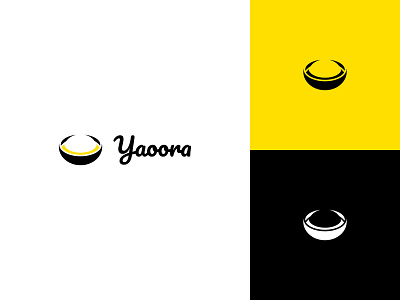 YAOORA - Tofu Pudding Shop black bowl brand identity eat fast food fastfood food logo logo design logodesign logos logotype tofu yellow