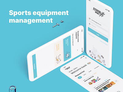 Sport equipment management admin design sport uiux web