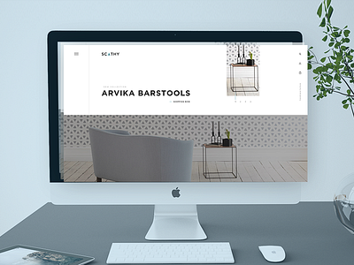 Furniture website concept design furniture web