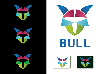 BULL MUSK bull bull head bull logo bull mark