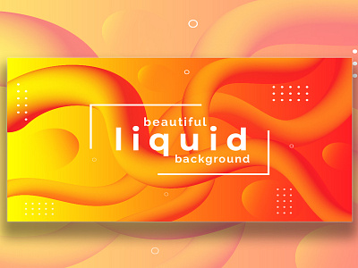 Abstract Abstract Fluid background design. abstract art background business flow fluid gradient liquid orange presentation red template