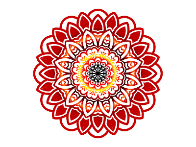 Manda design circle decoration design floral flower illustration lace mandala ornament pattern round vector