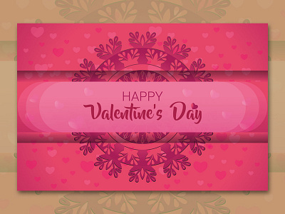 Happy Valentine's Day Vector banner card day design festive floral flower ornament paper poster valentine vector