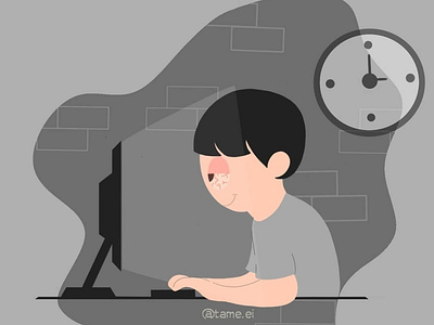 work deadline design flat flatdesign illustration