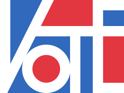 Go Vote! design election lettering political vector vote