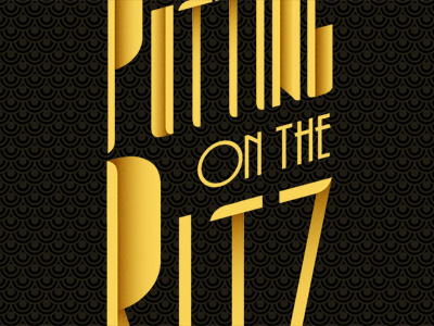 Putting on the Ritz art deco font typography