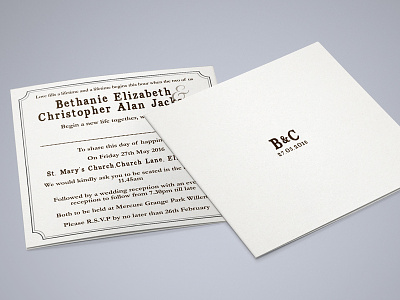Wedding Invitations print type. wedding invitations