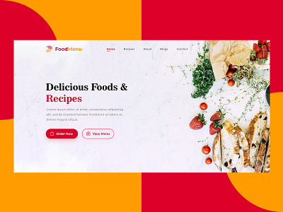 Food Home Landing Page app design icon illustration logo mobile mobile app mobile app design ui ux website website concept website design