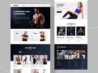 GYMWEAR ECOMMERCE LANDING PAGE