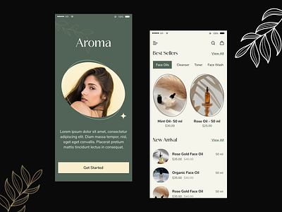 Beauty Product App UI